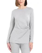 Natori Layering Jersey Side Gathered Top