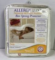 NEW Arm & Hammer Allergy Luxe Bed Bug Barrier Box Spring Protector Mattress TWIN