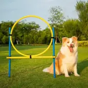 Dog Agility Hoop Yiotl Jump Outdoor Pet Agility Ring Dog Agility Training Equip.
