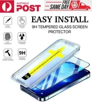 iPhone 16 15 14 13 12 11 Pro Max Tempered Glass Screen Protector Easy install