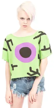 [Lazy Oaf] Alien Eye Crop Tee