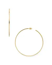 Aqua Large Hoop Earrings in 18K Gold-Plated Sterling Silver or Sterling Silver - Exclusive
