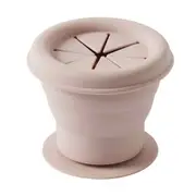 Nordic Kids Henny 11cm Silicone Collapsible Snack Cup Storage Container Musk
