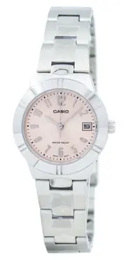 Casio Enticer Quartz Stainless Steel Date LTP1241D4A3 Water-Resist Ladies Watch