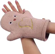 Kids Wash Mitts for Bath,Bath Body Scrubber - Easy to Carry Wash Mitts Cute Animal Style, Double-Sided Design Wash Mitts Soft Scrub for Baby, Toddler, Kids Bath, Shower