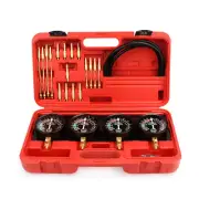 Portable Fuel Vacuum Carburetor Synchronizer Set Kit For Motorcycle Gauges Tool