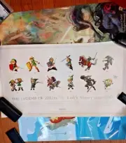 Complete Set 3 Authentic Legend of Zelda 2009 Club Nintendo Posters Twilight
