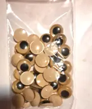 20 x 15mm Joggle Moveable Black Eye Wiggly Google Googly Eyes Craft stick On