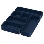 Drawer Organizers Storage Plastic Desk Bins Stackable Organizers Tray Bathroo...