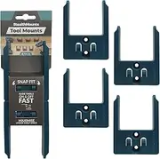 [StealthMounts] Tool Holder for Makita 40v XGT | Wireless Tool Holder for Makita 40v XGT Power Tools | Pack of 4 | Blue Tool Organiser for Makita 40v XGT