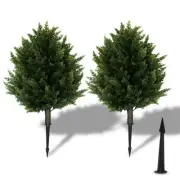 16.5inch Height Artificial Cypress Topiary – Breathe Life & Lushness into Any...