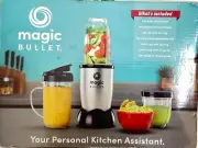 Magic Bullet Blender 250 Watt Motor Stainless Steel Blades