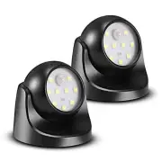 6000K Waterproof Wireless Battery Powered LED Wall Light Fixture with 2 Pack