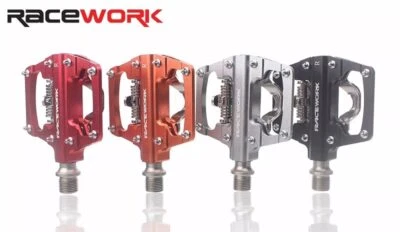 Racework Mtb Bike Pedals Self-Locking Spd Cleats Bearing Bicycle Clipless Pedals