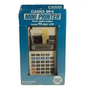 VINTAGE Casio SR-5 Calculator w/ Mini Printer 1 1/2" Large 10- Digit LCD