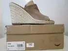 Steve Madden Womens Urge Tan Suede Wedge Espadrille Sandals Size 7