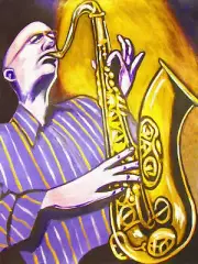 MICHAEL BRECKER PRINT poster jazz tenor saxophone selmer pilgrimage cd conn king