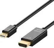 T Tersely 4Kx2K Mini DisplayPort DP to HDMI Cable, 1.8M/6Ft Mini DisplayPort to HDMI AV HDTV Adapter for Apple iMac Mac Pro MacBook Air - Black