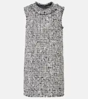 [Dolce & Gabbana] Dolce & Gabbana Tweed lamé minidress AU 6 grey