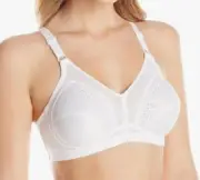 Wonderbra W2620 Classic Support Wireless Bra White 42DD NWT