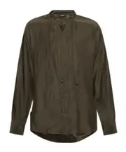 Dsquared2 Satin Tie Dropped Shoulder Shirt IT52,IT48,IT46 Green