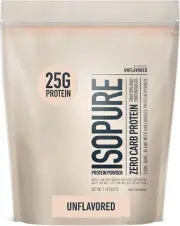 ISOPURE Zero Carb Whey Protein Isolate, Natural Unflavoured, 1 lb (454 g)