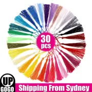 30X Macaron Color Fringe Tassel Sew Decor Hang Craft DIY Trim Pendant Bookmark