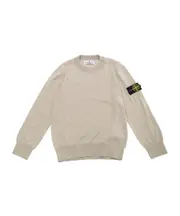 Stone Island Junior Compass Patch Crewneck Sweatshirt 8Y,6Y,14Y,2Y,10Y sand-colored