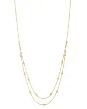 Bloomingdale's Fine Collection Diamond Double Strand Station Necklace in 14K Yellow Gold, 0.29 ct. t. w.