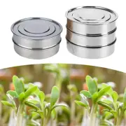 Stainless Steel Seed Sprouting Kit,Sprouting Tray 8.5in Dia Stackable Round