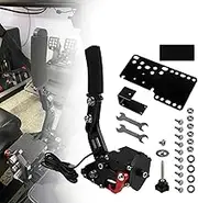 RULLINE PC Racing Game USB Handbrake for 16-Bit SIM - Compatible with G27, G29, G920, G923, T500, T300 - Linear Handbrake with Fixing Clip and Plate