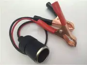 Cable 12V Clip-on Cigarette Lighter Socket Car Battery Power Extension Adapter