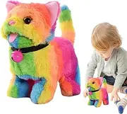 Walking Cat Toy | Battery Powered Animated Realistic Cat with Wagging Tail | Cute Electronic Animal with Meowing Sound for Children