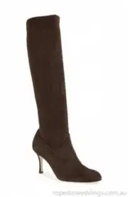 $1425 MANOLO BLAHNIK PASCAPUTRE CLASSIC TALL STRETCHY BOOTS EU 40.5 I LOVE SHOES