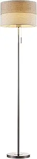 Floor Lamp 59" Classic Standing Lamp with Pull Chain Switch Rustic Uplight Storage Lamp Vintage Compatible with Living Room