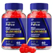 (2 Pack) Alpha Pro Force Gummies for Men – Alpha Proforce Male Performance Gummy