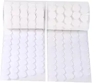 YANGWEN 200 Pieces Hook and Loop Coin Dots, 20mm Diameters Self Adhesive Dots Tapes Sticky Double-Sided Hook Loop Tape for School, Home, Office(100 Pairs)