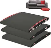 HAVARGO Couch Cushion Support for Sagging Seat 20X20X2 Inches Couch Supports for Sagging Cushions, High Density Foam Sofa Cushion Support Dark Grey Set of 3