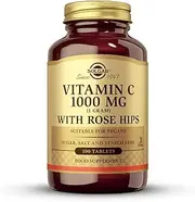 Solgar Vitamin C with Rose Hips Tablets, 1000 mg, 100 Count