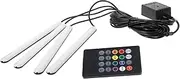 CHILDWEET Voice Controlled LED Car Interior Light Strip Powered Color Changing Ambient Lighting Kit for Easy Installation Remote Control for Enhanced Driving Experience
