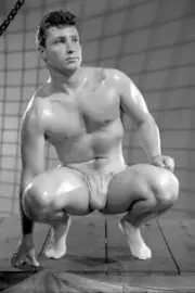 [M058] Handsome Man Cute Male Model Showing Off Body Physique Art Photography