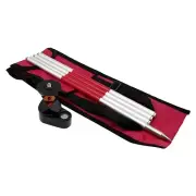 Mini 360 Degree Prism Survey + A Bubble +4 Poles With Soft Bag For Total Station