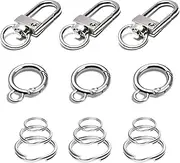 Quick Clips Cat Dog Collar Clip for ID Tags, Tag Holder, Pet Tag Attachment - Silver