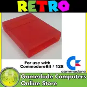 Blank C64 cartridge CLEAR RED Colour Code (21) -(int03)