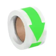Arrow Sticker 2.8x1.2", 150 Pcs Adhesive Color Coding Decal, Bright Green