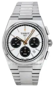 Tissot T-Classic PRX Chronograph White Dial T137.427.11.011.00 100M Mens Watch