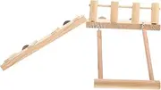 Toddmomy 1 Set Hamster Ladder Wear Resistant Chinchilla Platform Decorative Pet Cage Accessory Compact Design for Teeth Protection for Animals