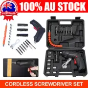 45pcs Cordless Screwdriver Drill Driver Screw Bit Set Rechargeable Electric Tool
