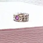 Pandora New Authentic Twice as Nice Purple Spacer Charm 791224CFP