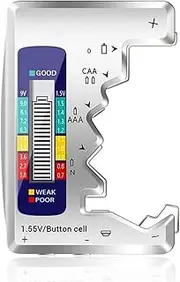 Bestgle Universal Digital Battery Tester and Capacity Detector LCD Display Battery Checker for Various Battery Types Including AA, AAA, C, D, N, 9V, and 1.5V Button Cells